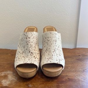 Dolce vita cowhide wedges